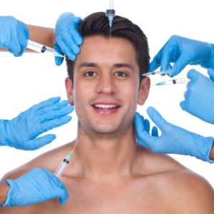 Harmonização facial em Homem